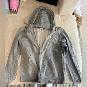 Nike Heather Gray Full Zip Fleece Hoodie